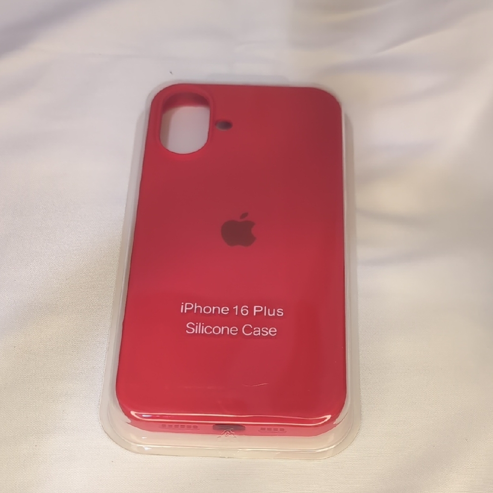 Apple iPhone 16 Plus Red Silicone Cover